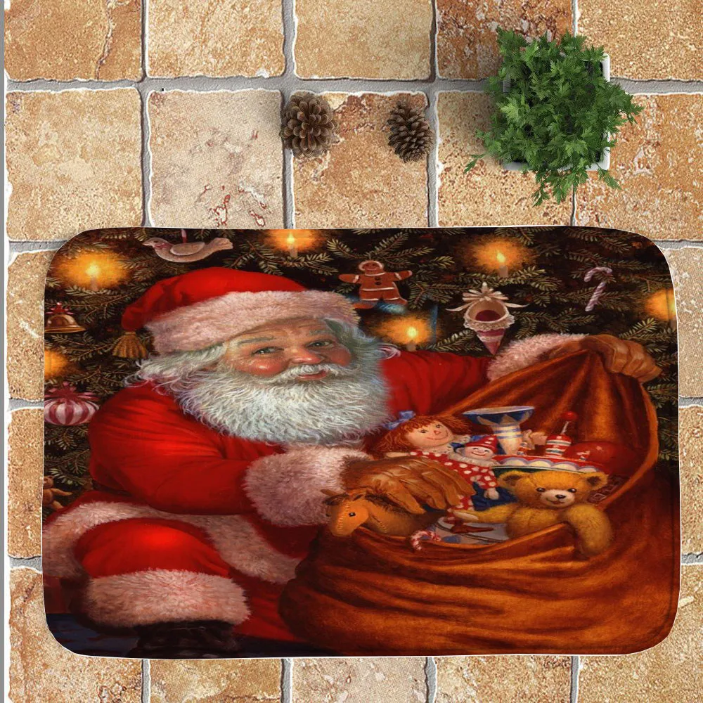 Коврики Merry Christmas Декор ванная комната кухонные коврики Придверные коврики для гостиной Противоскользящий коврик супер абсорбирующий 40x60 см sep30