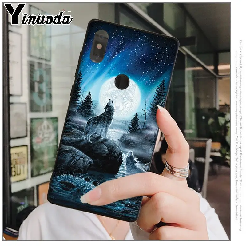 A3 Yinuoda Moon часы на цепочке с медальоном «Школа волка» мягкий, силиконовый, из ТПУ черный чехол для телефона для xiaomi mi 6 8 se note2 3 mi x2 redmi 5 5 plus note 4 5 5 - Color: A3