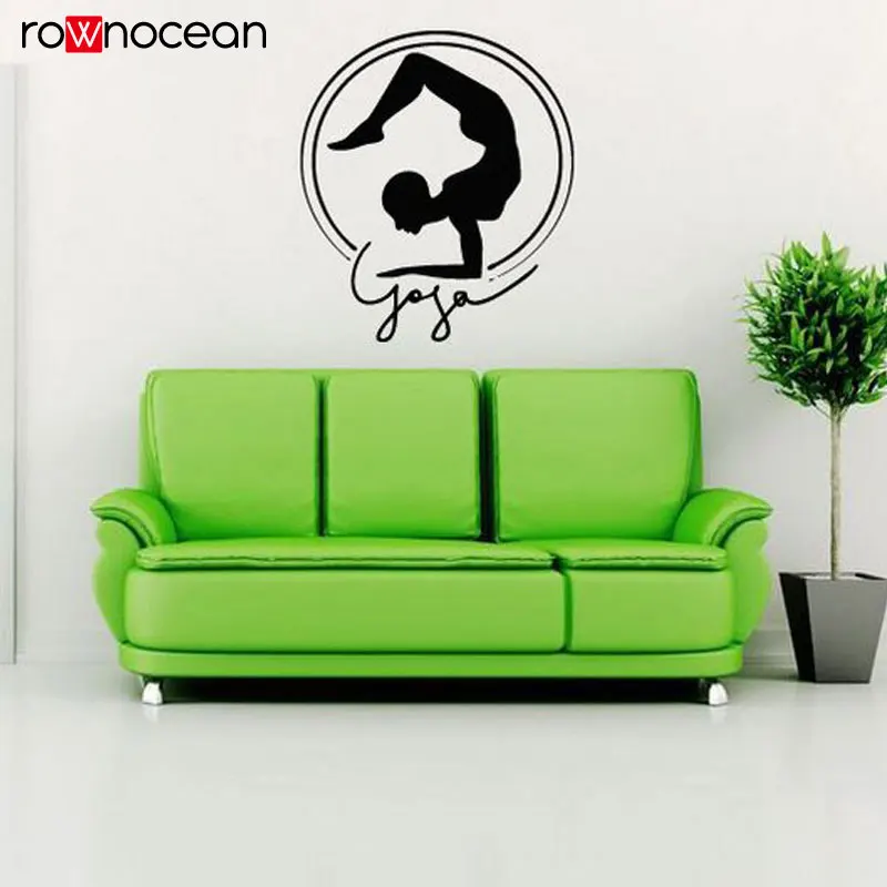 

Yoga Posture Hindu Buddha Wall Sticker Vinyl Art Home Decoration Living Room Removable Mural Cut Wall Decals Wallpaper YD64
