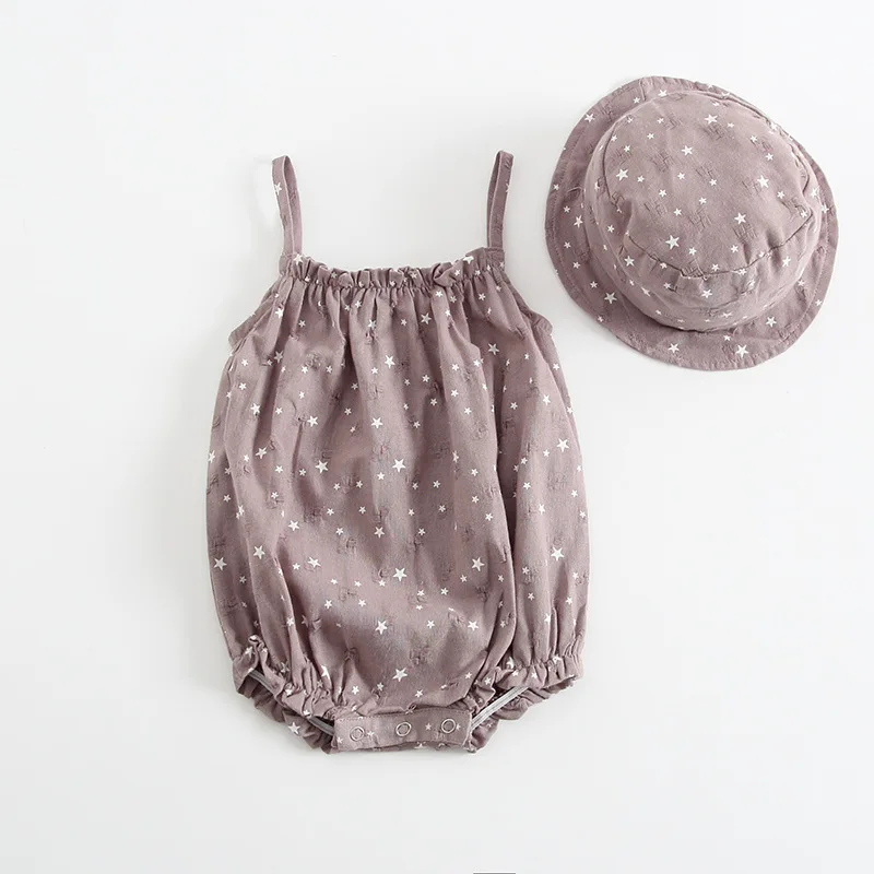 2019 Korean Baby Newborn Infant Rompers Climbing Clothes Summer Cotton Triangle Neonatal Kids With Hats | Детская одежда и обувь