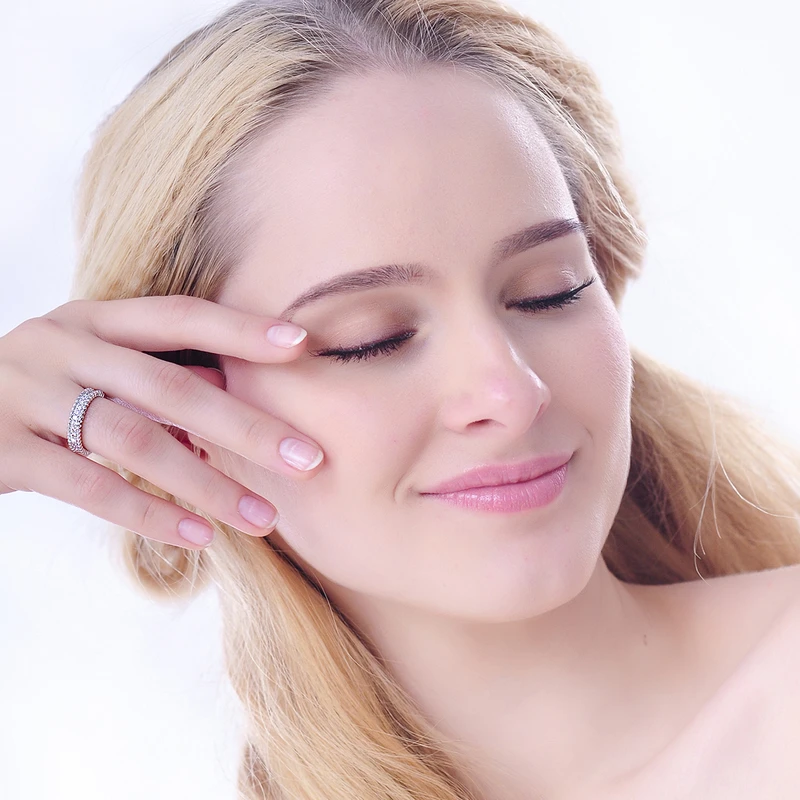 Модные новые женские хрустальные кольца белого цвета классические простые