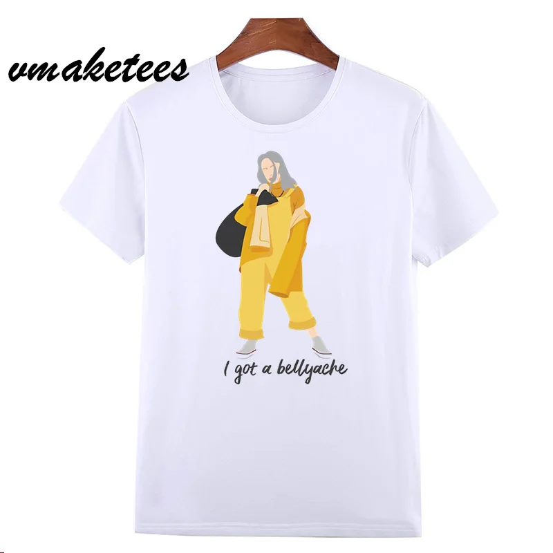 HCP4562D Billie Eilish футболка хип-хоп летняя футболка с круглым вырезом и коротким рукавом Мужская/Женская футболка высокого качества Мужская/Женская футболка HCP4562 - Цвет: HCP4562D