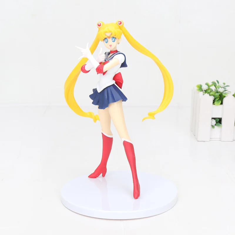 1 bag Фигурка Сейлор Мун 16 см Tsukino Usagi Mercury Mars Venus Jupiter Chibiusa Meiou Setsuna Kaiou фигурка украшения торта ПВХ Модель - Цвет: 1 bag