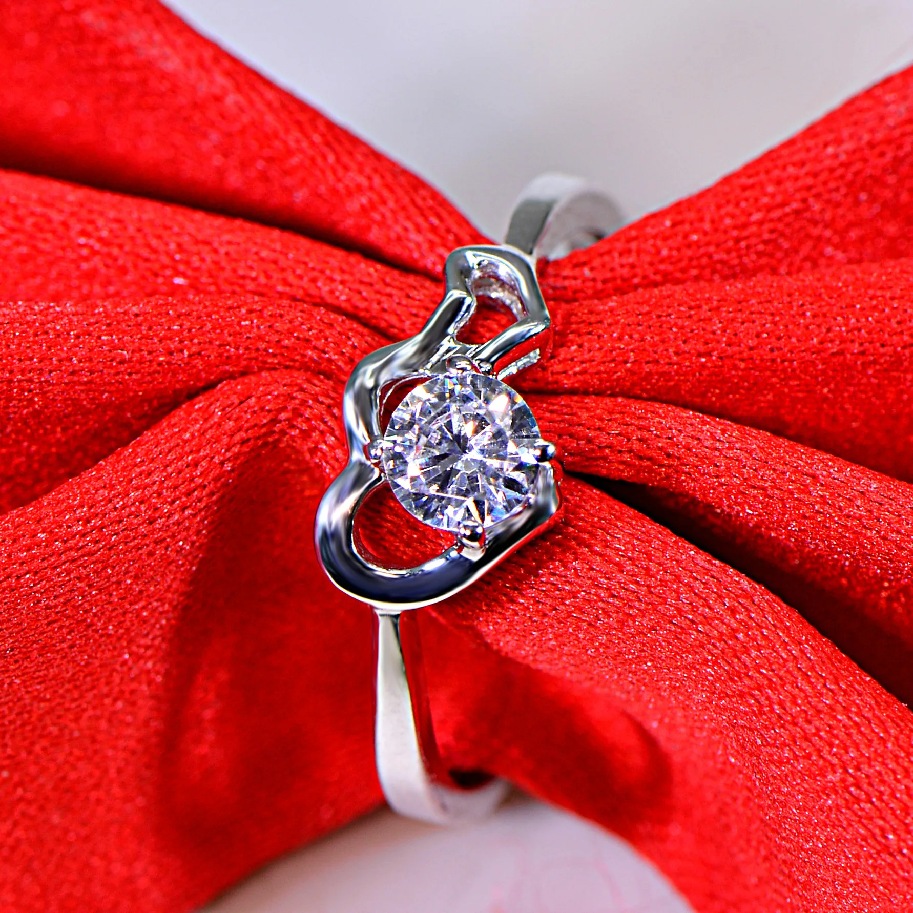 Чистое серебро 0 3 карат романтическое микро набор высокоуглеродное мужское