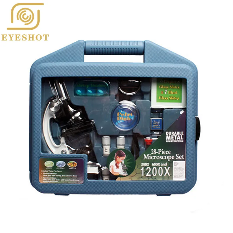 Набор микроскопов EYESHOT с металлическим рычагом и основанием увеличительные 20x До