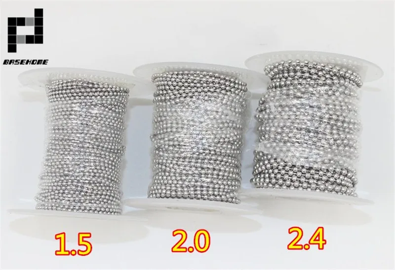 Цепочка Из Нержавеющей Стали 1 5/1/2/2 мм 10 м в рулоне | Фурнитура и компоненты