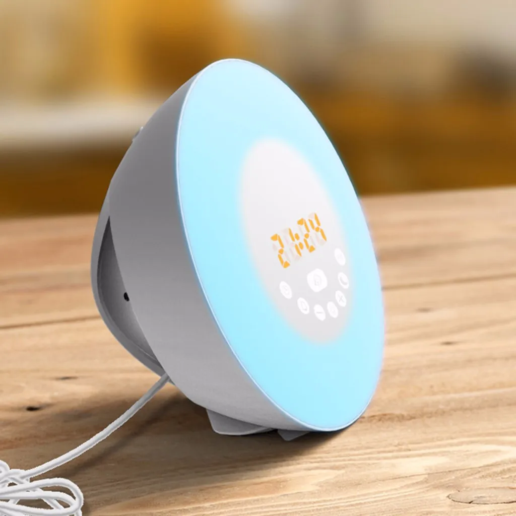 Интеллектуальная bluetooth-колонка Wake Up Световой Будильник Аналоговый Sunrise Bluetooth динамик цифровой светодиодный FM динамик беспроводной