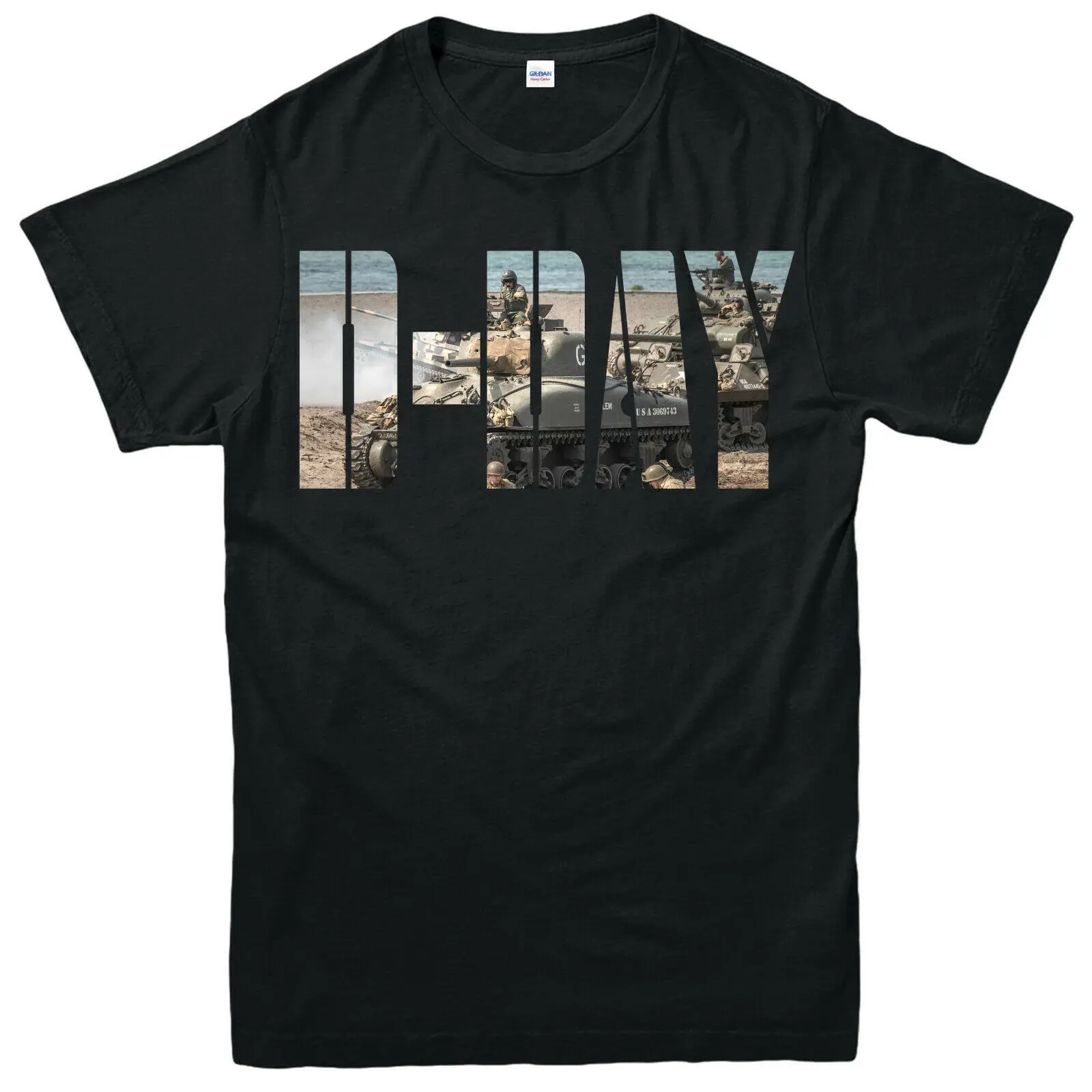 

D-Day 75Th Anniversary T-Shirt, Normandy, Ww2, Airborne,2019 Men'S Fashion Color Fashion O-Neck Casual Movie Tee