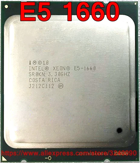 Intel ЦП Xeon E5 1660 SR0KN 3,30 ГГц 6-ядерный 15 м LGA2011 E5-1660 процессор