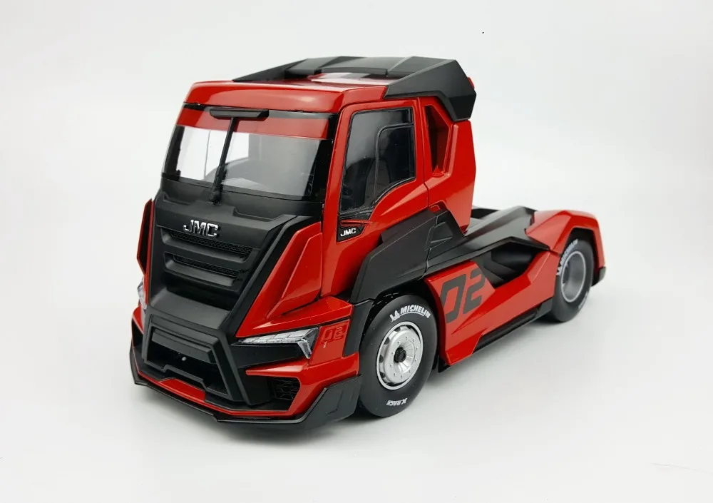 Изысканная Игрушечная модель из сплава в подарок масштаб 1:24 JMC гоночный грузовик