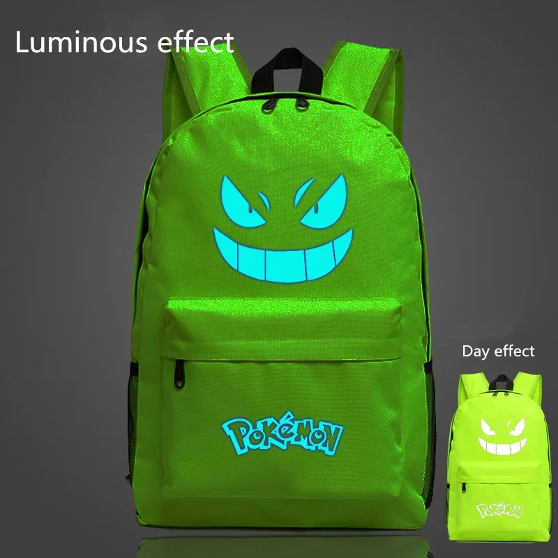 Известный Рюкзак Pokemon Go, рюкзаки Pokemon Gengar, школьные сумки для девочек-подростков, Mochila