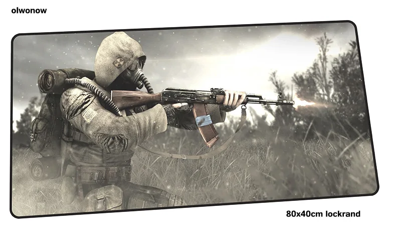 Size 800x400x2mm Stalker коврик для мыши 80x40 см милые коврики для мыши лучший игровой коврик для мыши геймер массовый узор Большие персонализированные коврики для мыши Клавиатура ПК коврик - Цвет: Size 800x400x2mm