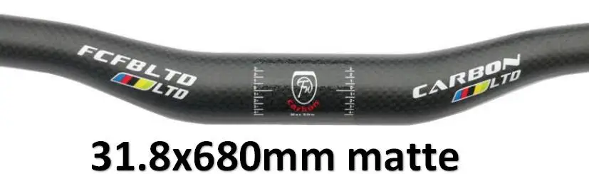 matte FCFB матовые велосипедные Рули из углеродного волокна 3 K, комплекты для горного велосипеда, комплекты для руля, руля для велосипеда, подседельный штырь, углеродные детали - Цвет: matte