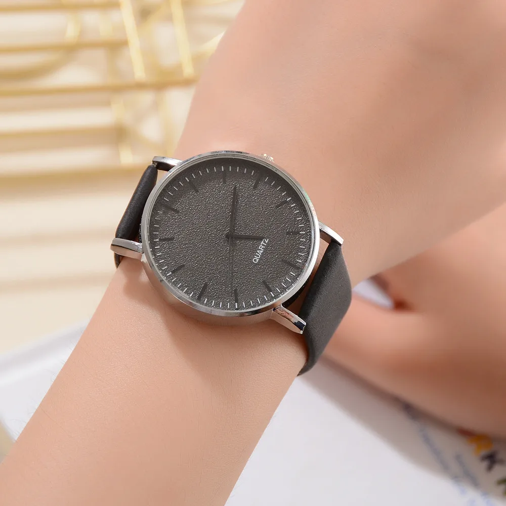 Fashion Simple Woman Leather Strap Quartz Watch Casual Luxury Ladies Clock With No Number Reloj de dama Gift Wd3  Наручные