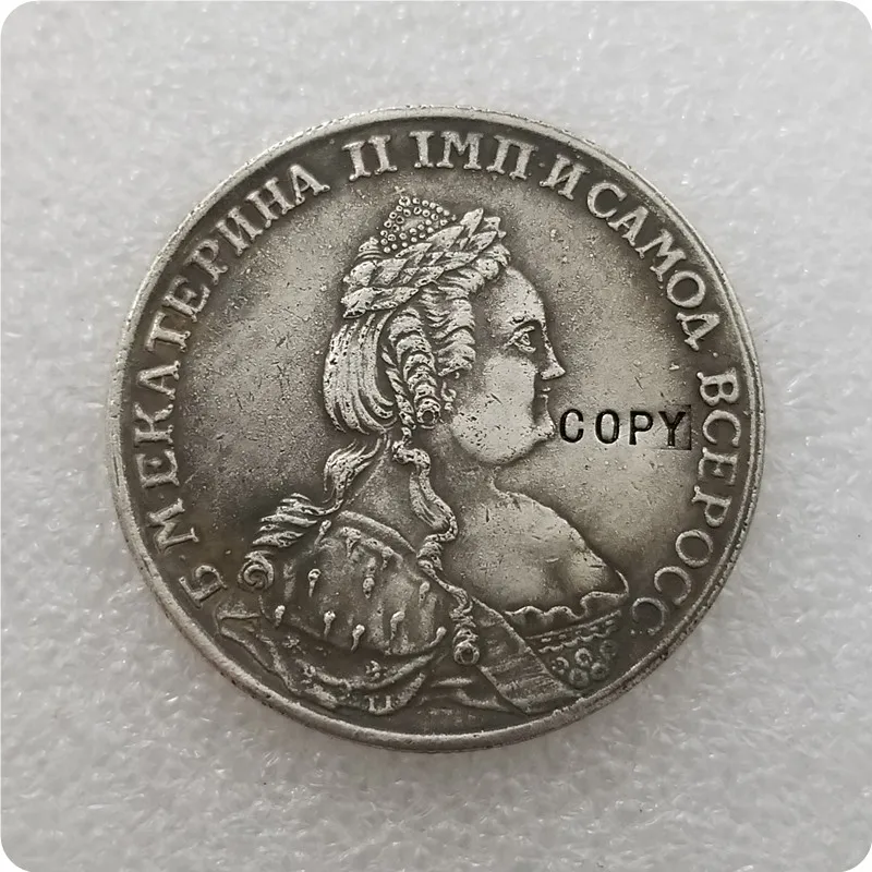 Памятные монеты России 1789 г. копия 1 рубля магнитная медаль | Дом и сад