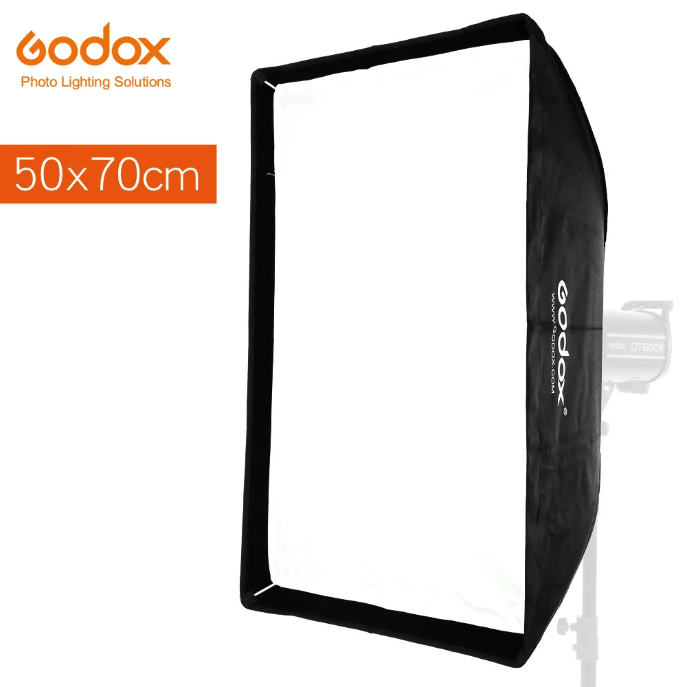 Портативный Прямоугольный Зонт Godox софтбокс 50x70 см 16 7*27 5 дюймов с креплением Bowens