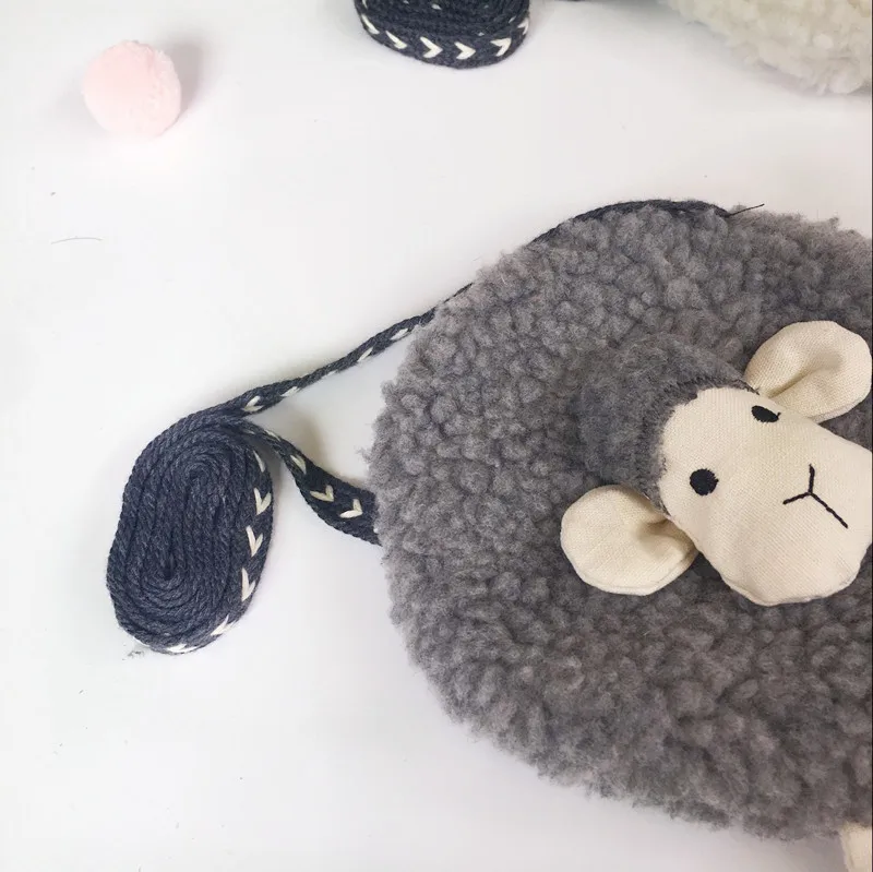 Плюшевый ягненок мини рюкзак детские аксессуары сумка для маленьких девочек