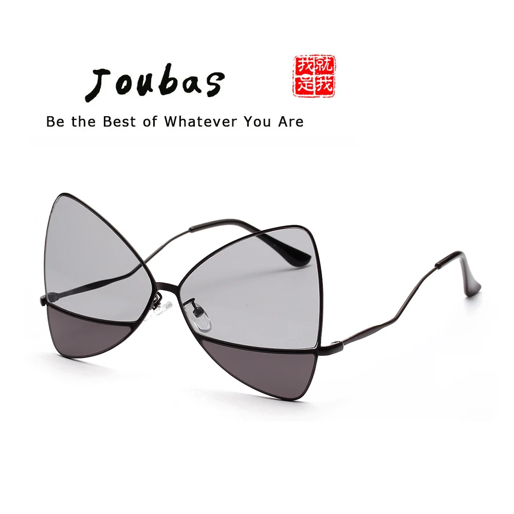 Женские солнцезащитные очки Joubas с большой бабочкой 2018 двухцветные сексуальные