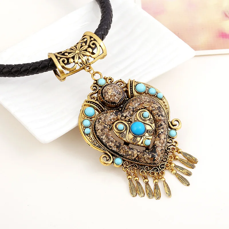 LOVBEAFAS Collares Mujer чокер бохо колье Мода Collier Femme ювелирные изделия кисточкой веревка