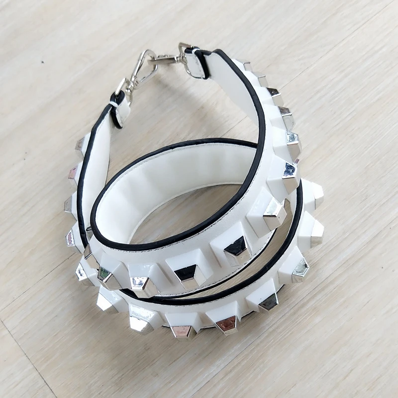 Новый стиль Серебряная Пряжка ремни для сумок с заклепками Модные Разноцветные