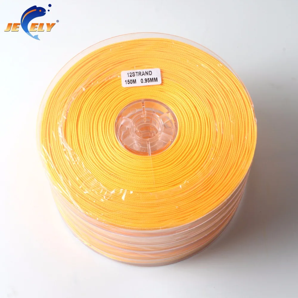 300LB 140 кг 0 95 мм 1 12 нитей UHMWPE Spectra полый плетеный Канат леска оранжевый цвет 150 м