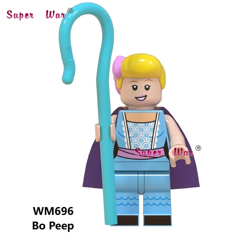 WM696 Одна история игрушек 4 Базз Лайтер Вуди Джесси Даки Бо Peep Duke Caboom Alien Hamm Sonic строительные блоки - Цвет: WM696
