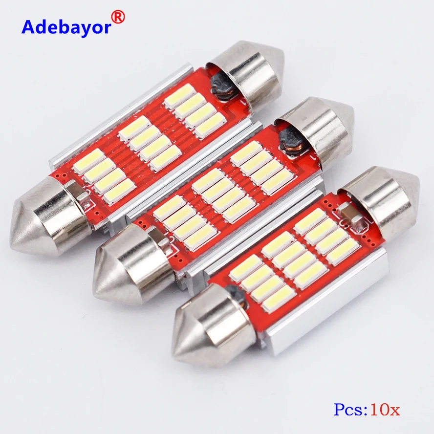 100X Adebayor яркий купол 401410-12smd led 31 мм 36 39 41 Автомобильная гирлянда для чтения