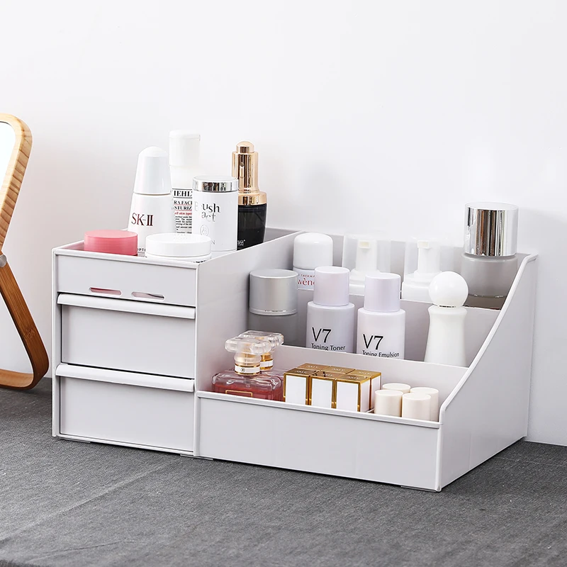 Ящик для хранения косметики Настольный ящик ювелирных изделий туалетного