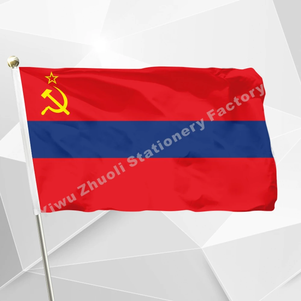 Оригинальный национальный флаг СССР армянского ССР баннер 3X5 футов 90X150 см 100D