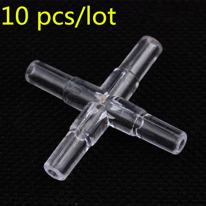 10 pieces per lot 10 шт./партия 2/3/4 способа воздушный насос дом Air трубы для аквариума воздушный насос разъем прозрачный Управление Клапан - Цвет: 10 pieces per lot