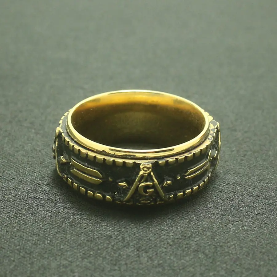 Новейшее мужское кольцо масонов из нержавеющей стали 316L|freemason ring|316l stainless steelring ring