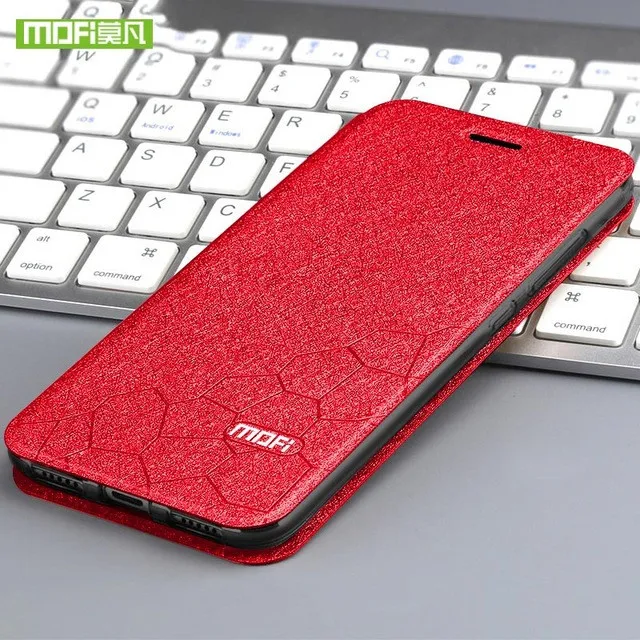 Red Крышка MOFI для Xiaomi Redmi 8 чехол для Xioami Redmi 8A чехол для телефона силиконовый кожаный чехол для Redmi 7 Чехол для телефона оболочка - Цвет: Red