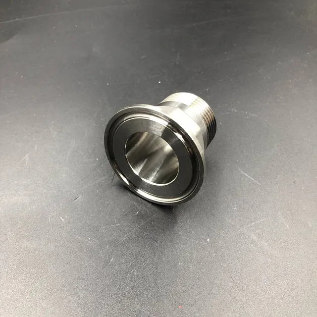 Санитарный 3/"(DN20) 1"(DN25) до 1,5 дюймов.(OD 50,5 мм) Tri Clamp BSPT Мужской адаптер из нержавеющей стали 304