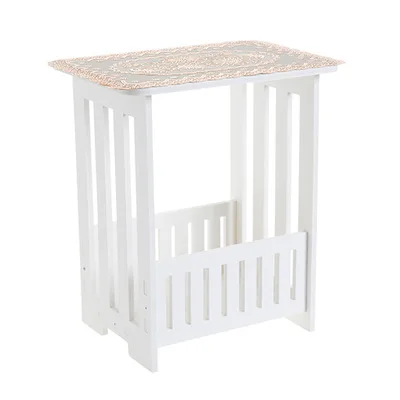S 34x26x40CM Белый 2 Слои маленький столик Пластик Чай Кофе стол для Гостиная полые офис хранения журнала настенная полка домашний декор шкаф - Цвет: S 34x26x40CM
