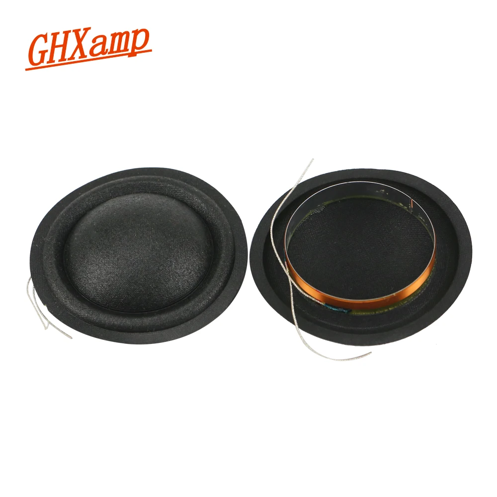 Ghxamp-bobina e Diafragma de Seda Estrutura de Alumínio Midrange de 49.5mm 8ohm para Dmb Núcleos Alto Dmf 2 Peças 50 Dmd Dma