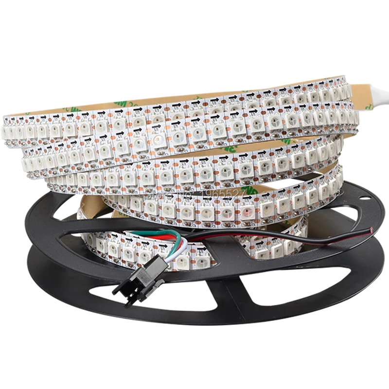 Светодиодная Пиксельная ленсветильник 2M 144LED s/m DC5V SK2812 цифровая 5050 SMD RGB Гибкая