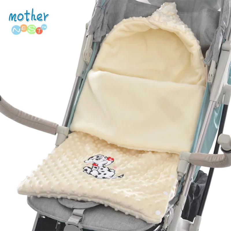 Mother Nest спальный мешок для прогулочной детской коляски мультфильм медведь/собака/КИТ утолщаются флис новорожденных мальчиков и девочек спальные мешки 15X31in