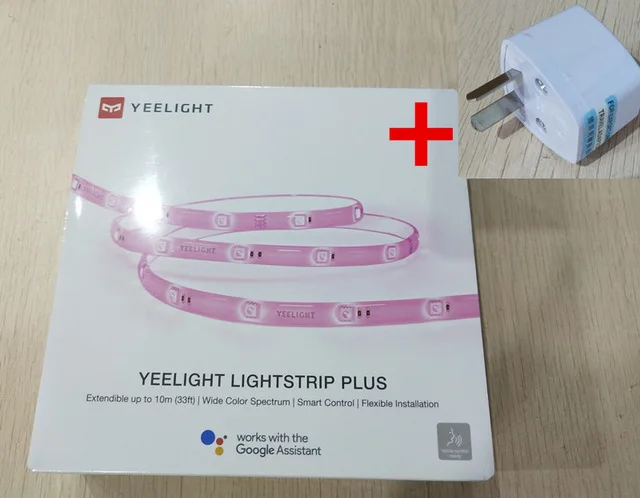 Add AU plug Yee светильник RGB светодиодный 2 м умный светильник-полоса умный дом для Mi Home приложение WiFi работает с Alexa Google Home Assistant 16 миллионов красочных - Цвет: Add AU plug