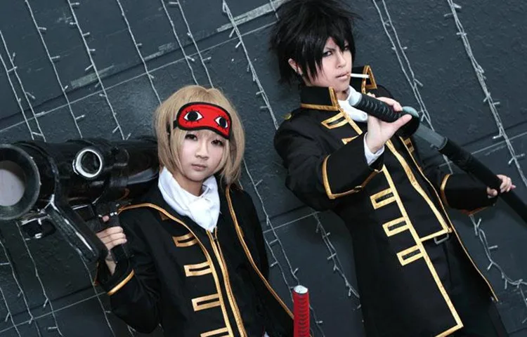 Gintama Cosplay Shinsengumi костюм Серебряная Душа Okita Sougo униформы костюмы наряды Аниме