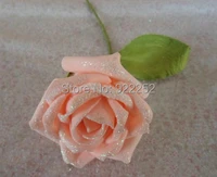 6cmartificial floral foam eva glitter rosesbridal bouquetbouquets of toysdiy craft arrangement flower balldecoration party