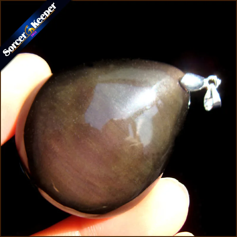 Мужская подвеска с натуральным камнем из обсидиана чакра целебные рейки женские