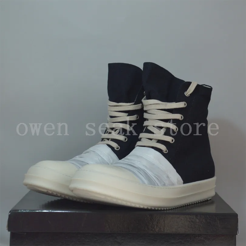 Мужские парусиновые туфли Owen Seak черные роскошные кроссовки повседневные