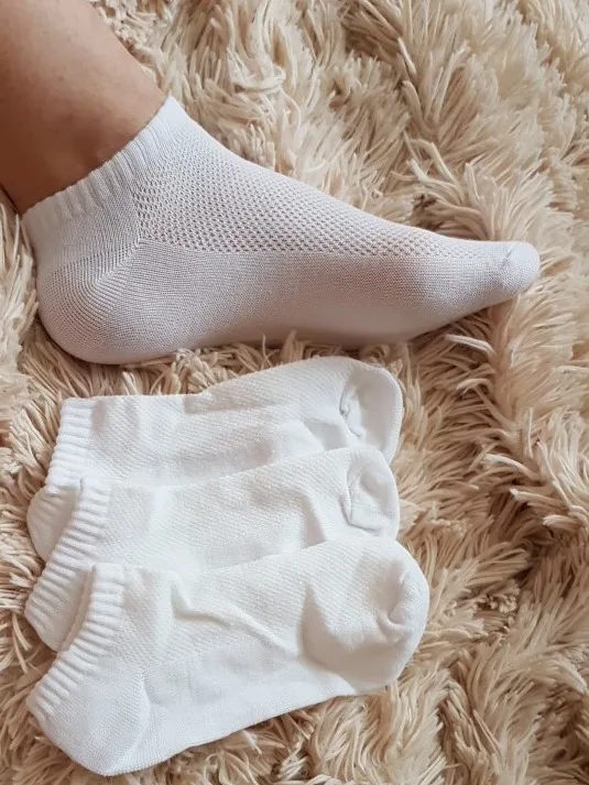 Ankle Mesh White 20 шт./партия, однотонные носки, европейские размеры 36-43, мужские сетчатые невидимые носки по щиколотку, мужские летние дышащие тонкие носки-лодочки по низкой цене - Цвет: Ankle Mesh White