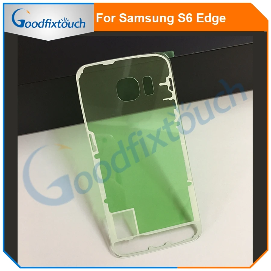 Чехол-накладка для Samsung Galaxy S6 / Plus Edge прозрачное стекло задняя крышка батарейного