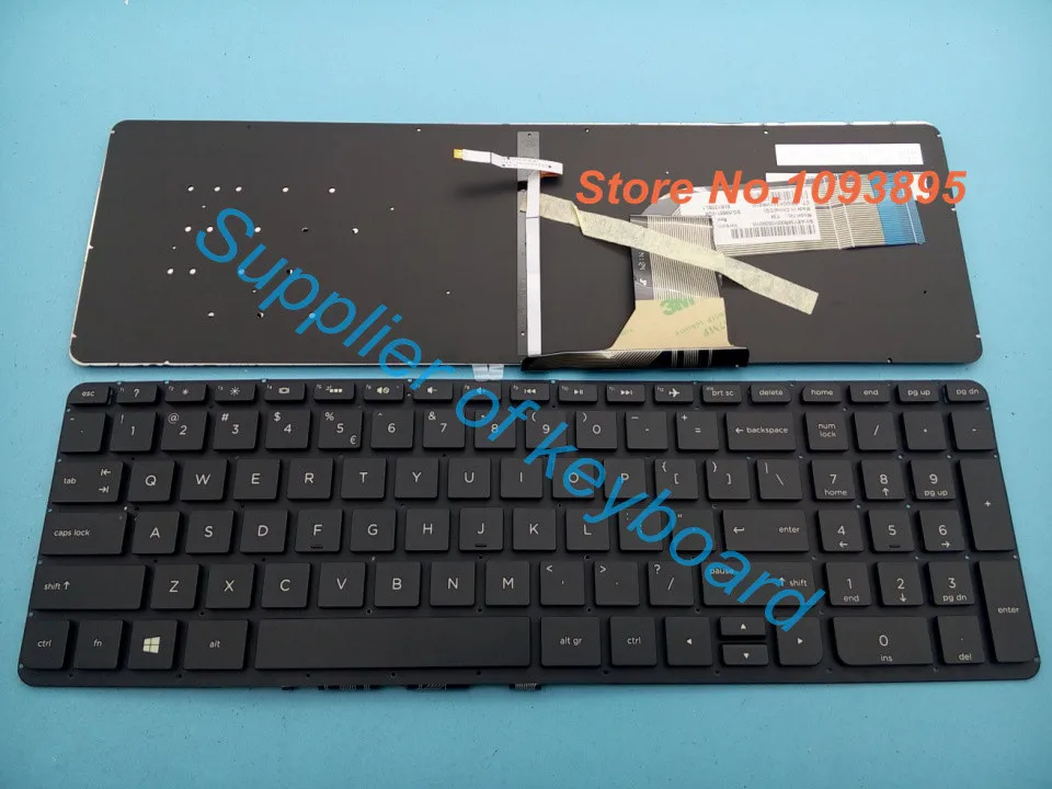 Новая английская клавиатура для ноутбука hp павильон 17 f114dx f115dx f121ds f122ds f124ds с