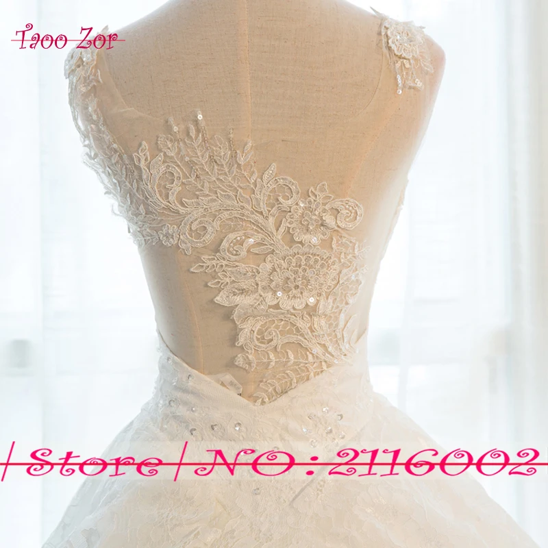 TaooZor Amazing Lace Straps A-Line Wedding Dresses 2017 Shiny Beading Sequined Bodice Sexy Appliques Back Vestidos De Novias | Свадьбы и