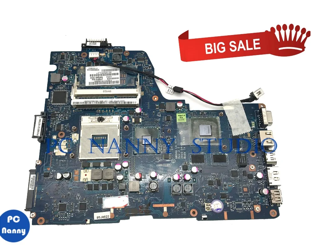 Материнская плата PCNANNY K000104430 для toshiba Satellite A660 A665 материнская ноутбука 3D NWQAA LA 6062P