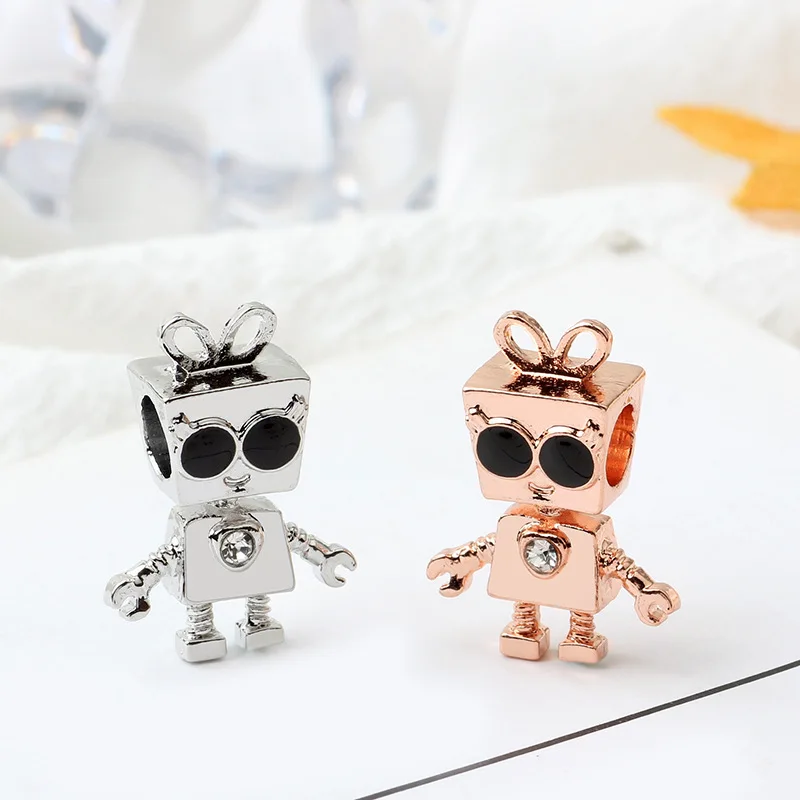 5 шт. HTevak Оригинальный кулон покрытый розовым золотом/серебряный цвет Белла бант