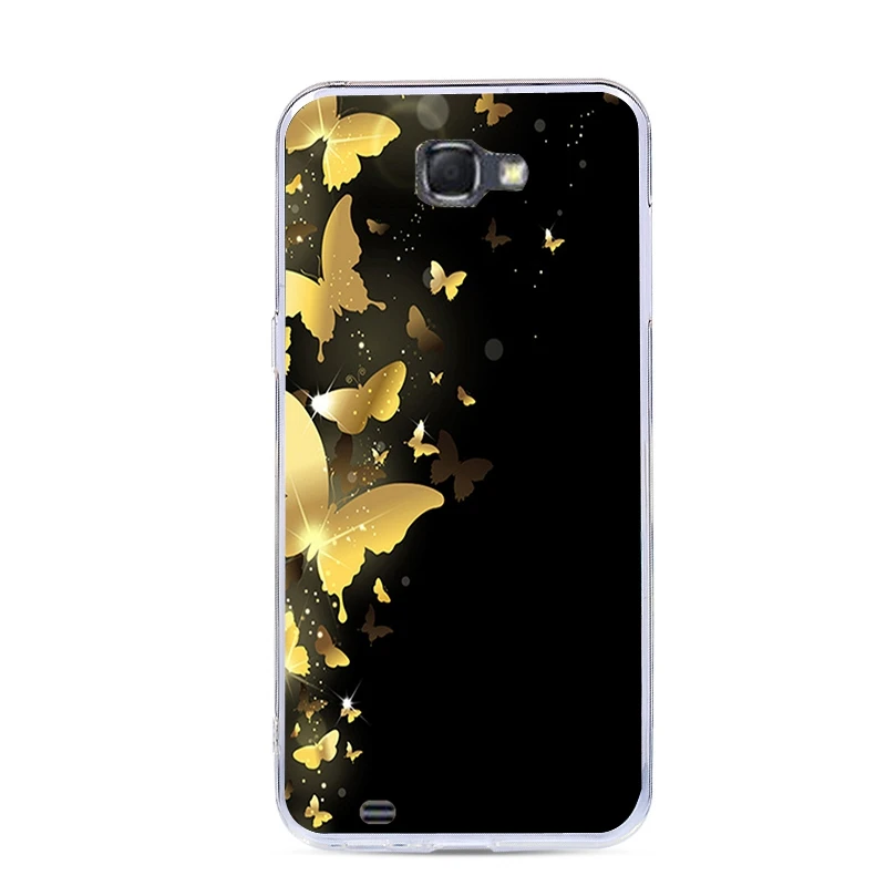 For Samsung Galaxy Note 2 N7100 Note2 Case Cover Soft Silicone Printed Phone Protective Bags |