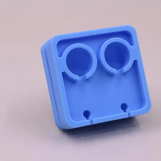 light Blue Устройство для сматывания кабеля для наушников, силиконовый держатель шнура для наушников, гарнитура для наушников, органайзер для проводов, кабель, управление шнуром - Цвет: light Blue